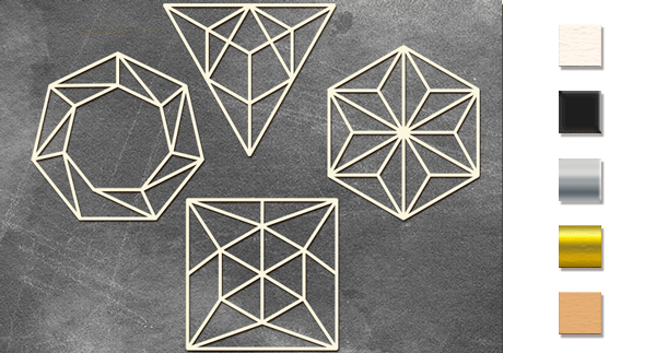 набор чипбордов грани фигур 1 15х15 см #366 