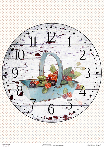 Decoupage-Karte #0590, 29,7 x 42 cm, Fabrika Decoru - Fabrika Decoru