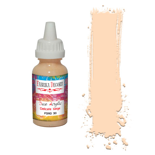 Acrylfarbe Zartes Beige 40 ml - Fabrika Decoru