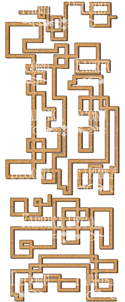 Zestaw ozdób z mdf do dekorowania #125 - Fabrika Decoru