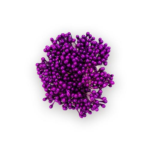 Set of small stamens 2-sided violet 20pcs