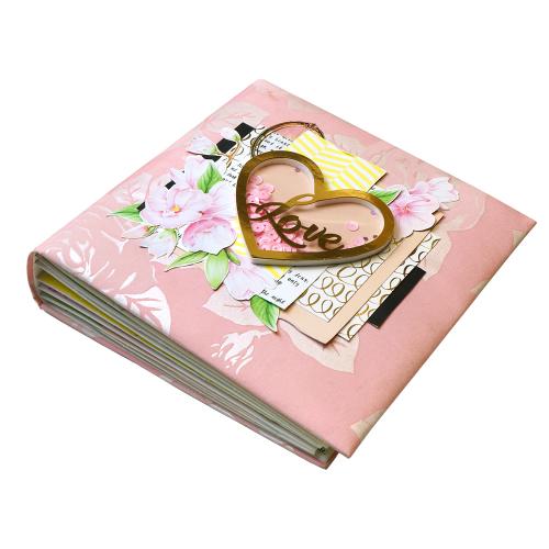 Scrapbooking photo album “Magnolia in Bloom”, 20cm x 20cm, DIY Kit #12 - foto 0