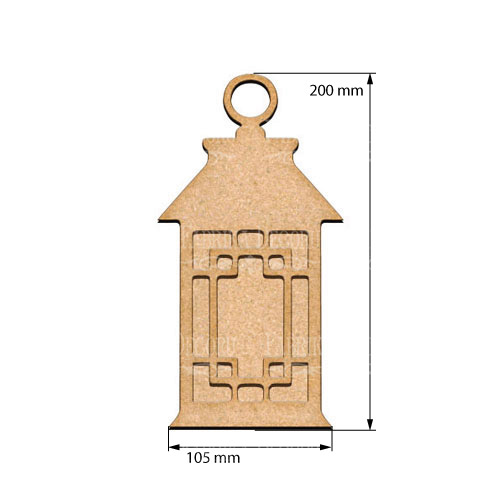 Artboard Dekorative Laterne 10,5х20 cm - foto 0  - Fabrika Decoru