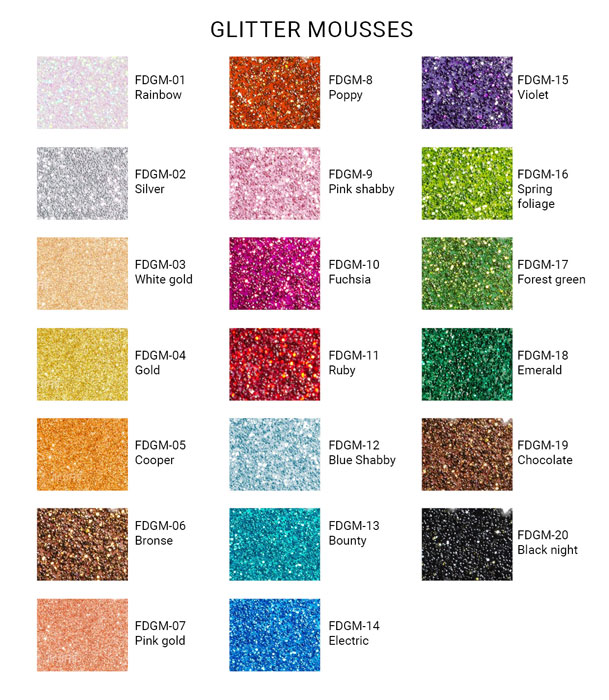 Glitzermousse, Farbe Rainbow - foto 0  - Fabrika Decoru