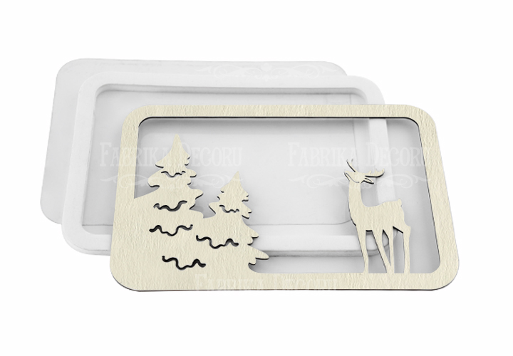 Shaker dimension set "Winter in a window" 13х9 cm  