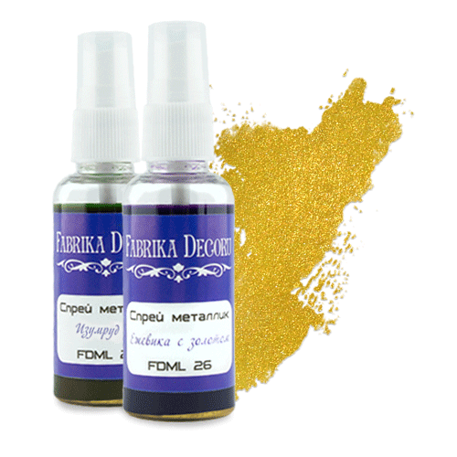 спреи металлик фабрика декору