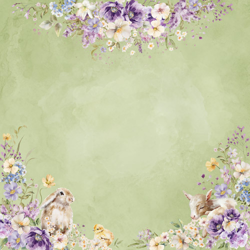 Набір двостороннього паперу для скрапбукінгу Floral sentiments, 20 см х 20 см, 10 аркушів - фото 2