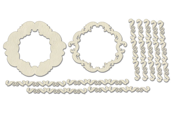 Chipboard embellishments set, FDCH-298