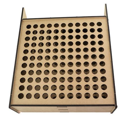 Великий настільний органайзер для маркерів на 121 комірку, 350mm x 230mm х 385mm, #380 - фото 3