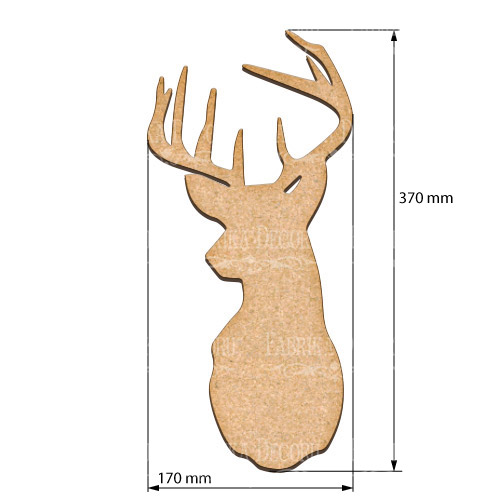 Kunstkarton Hirsch 17х37 cm - foto 0  - Fabrika Decoru