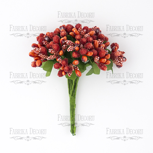 Set of decorative sprigs Red 12pcs