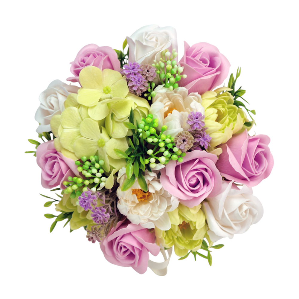 Blumenarrangement  „Mädchenhafte Träume“, 250 x 250 x 260 mm - foto 1  - Fabrika Decoru