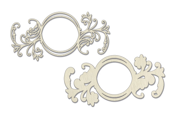 3D-tekturka Okrągła rama z ornamentem #561 - Fabrika Decoru