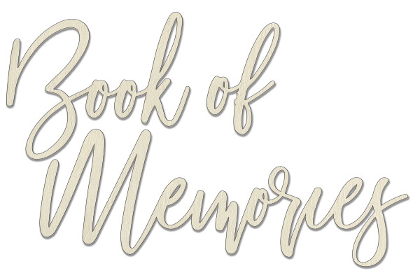 Chipboard embellishments set, "Book of memories"