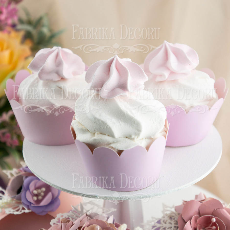 Muffinmanschetten - Satz Pappzuschnitte für Muffins 6 Stück 105х75х43 mm - foto 0  - Fabrika Decoru