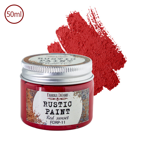 Rustic paint Red sunset