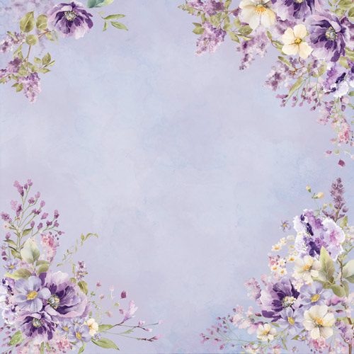 Double-sided scrapbooking paper set Floral Sentiments 12” x 12" (30.5cm x 30.5cm), 10 sheets - foto 5