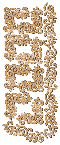 set of mdf ornaments for decoration #113