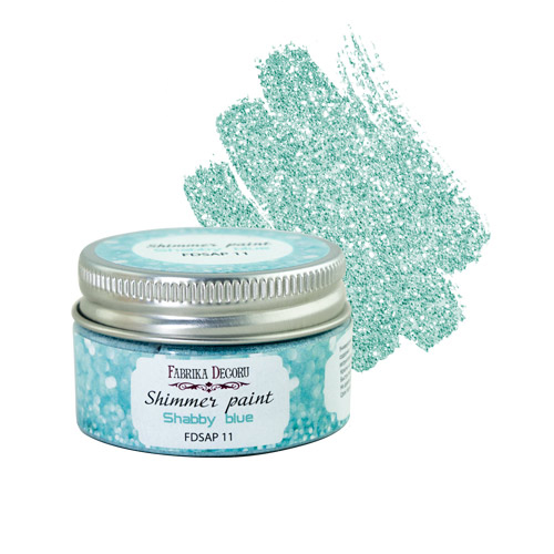 Schimmerfarbe Shabby Blau 30 ml - Fabrika Decoru