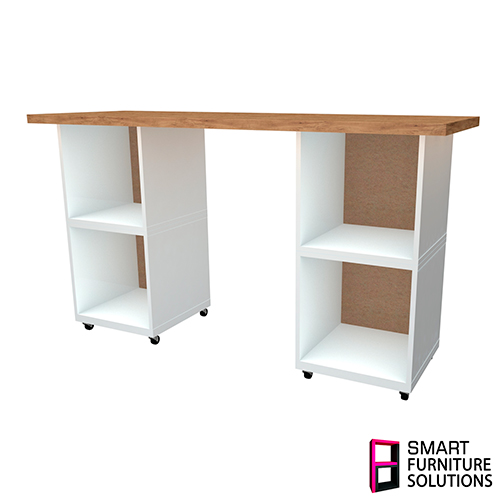 Uniwersalny, przekształcalny stół warsztatowy 1600x600x900 mm, Zestaw: blat, 4 sekcje, 2 podesty ruchome - foto 7  - Fabrika Decoru