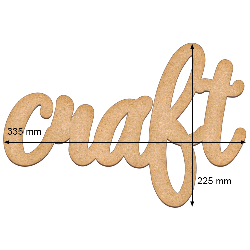 Kunstkarton mit dem Wort „Craft“, 33,5 cm x 22,5 cm - foto 0  - Fabrika Decoru