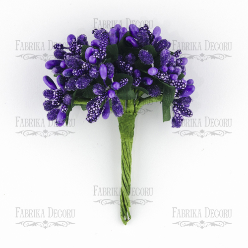 Set of decorative sprigs Purple 12pcs