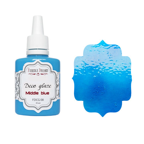 Deco glaze Middle blue 30 ml