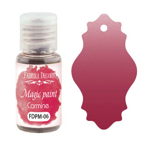 Trockenfarbe Magic Paint Carmine 15ml - Fabrika Decoru