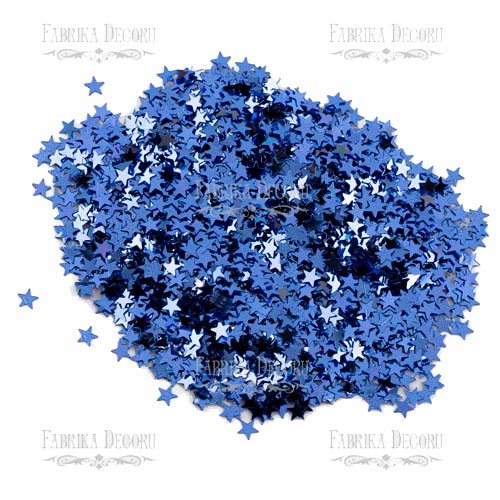 Sequins Stars mini, sapphire metallic, #026 - foto 0