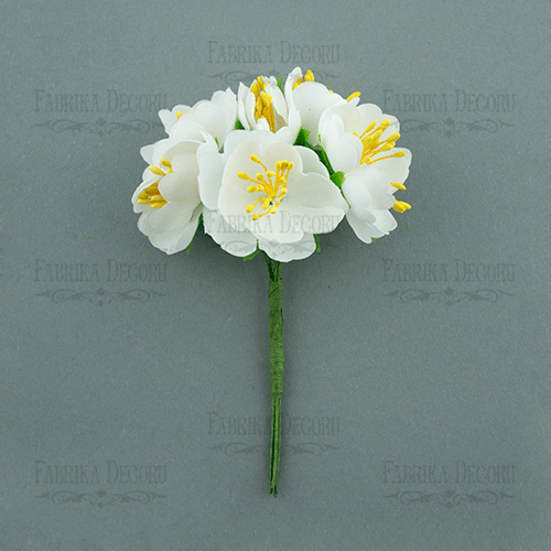 Kwiaty jaśminu, kolor Biały, 6 szt - Fabrika Decoru