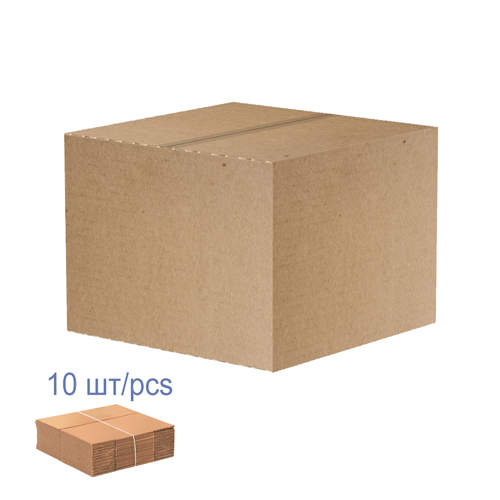 Verpackungsschachtel aus Karton, 10er Set, 5 Lagen, braun, 400 x 400 x 340 mm - Fabrika Decoru