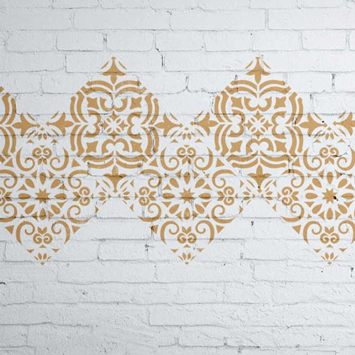 Stencil for crafts 15x20cm "Ornament border 1" #324 - foto 0