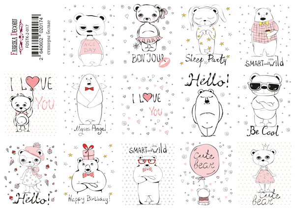 Journaling stickers set #2-017