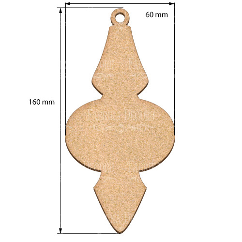 Blank for decoration New year tree toy 21, #452 - foto 0