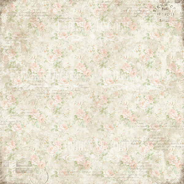 Sheet of double-sided paper for scrapbooking Letters of love #8-02 12"x12" - foto 0