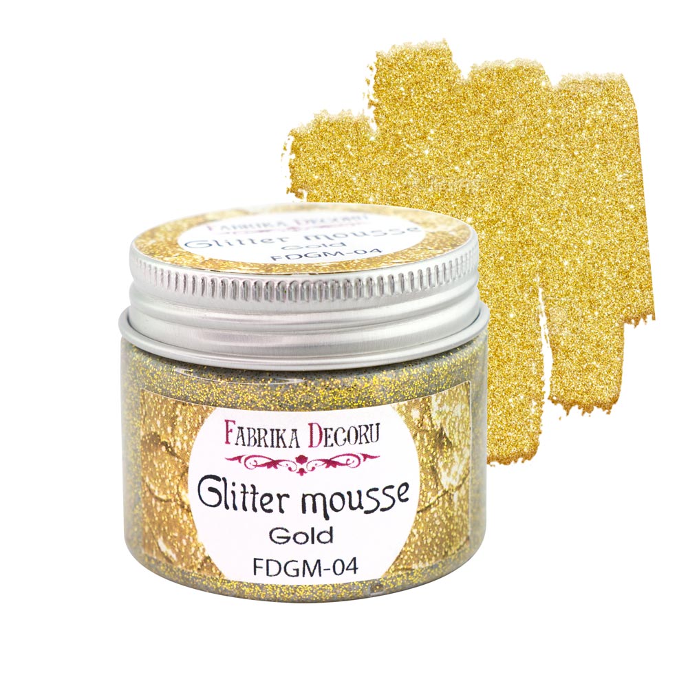 Glitzermousse, Farbe Gold - Fabrika Decoru