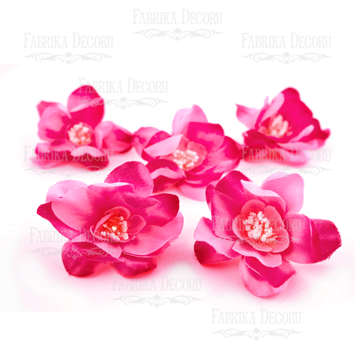 Kwiat magnolii różowy z fuksją, 1szt - Fabrika Decoru