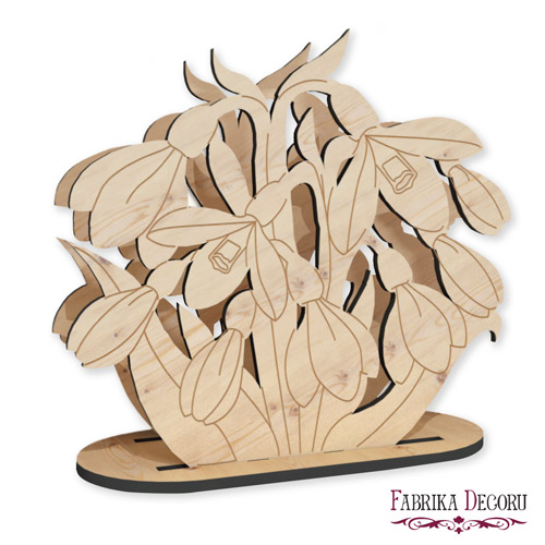 Napkin holder "Snowdrops" #300