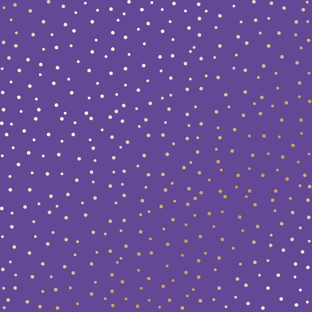 лист односторонней бумаги с фольгированием, дизайн golden drops, color lavender, 30,5см х 30,5 см