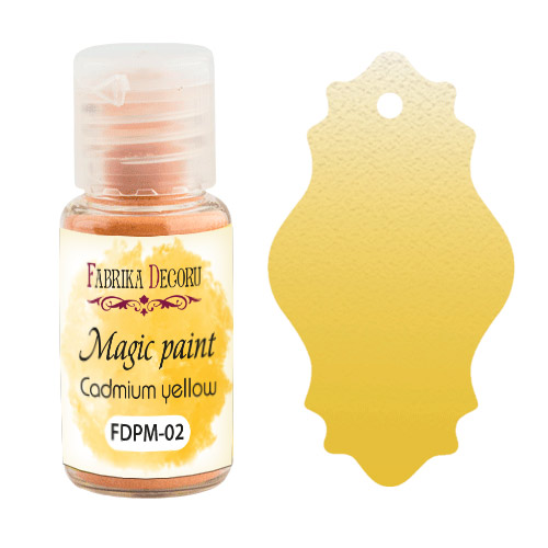 Sucha farba Magic paint Żółty kadm, 15 ml - Fabrika Decoru