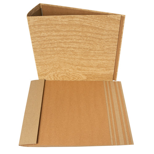 Blankoalbum Textur Dunkle Eiche mit Gold 20cm х 20cm - foto 0  - Fabrika Decoru