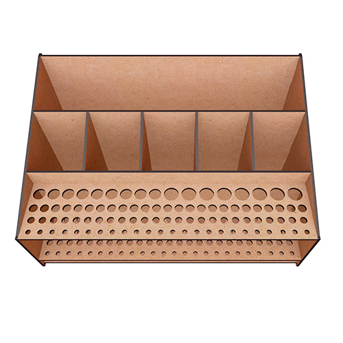 Schreibtisch-Organizer für Pinsel und Kunstzubehör, 326mm x 215mm х 160mm, #373 - foto 5  - Fabrika Decoru