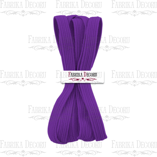 Elastic flat cord, color  violet