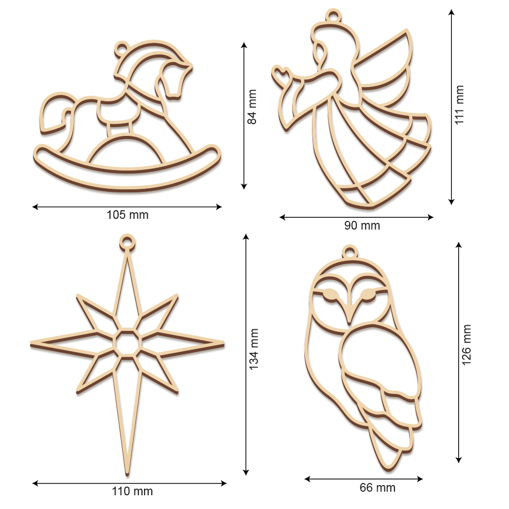 Art Stained Glass Kit “Christmas Star", for painting by numbers - foto 2