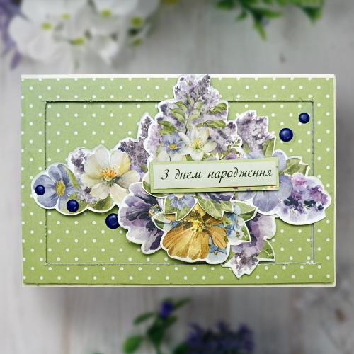 Kit for creating 5 cards “Floral Sentiments” 10 x 15cm - foto 6