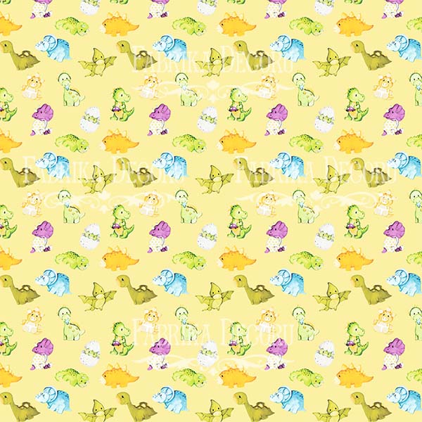 Коллекция бумаги для скрапбукинга Dino baby, 30,5 x 30,5 см, 10 листов - Фото 4