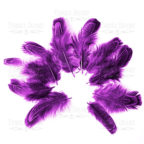 набор перьев фазана "фиолетовый"