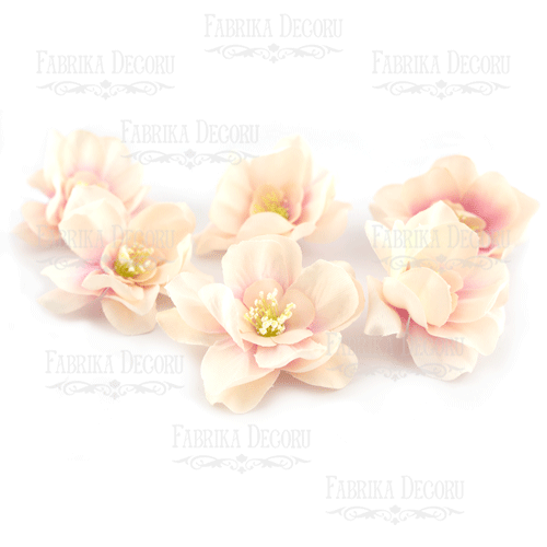 Kwiat magnolii różowy shabby, 1 szt. - Fabrika Decoru