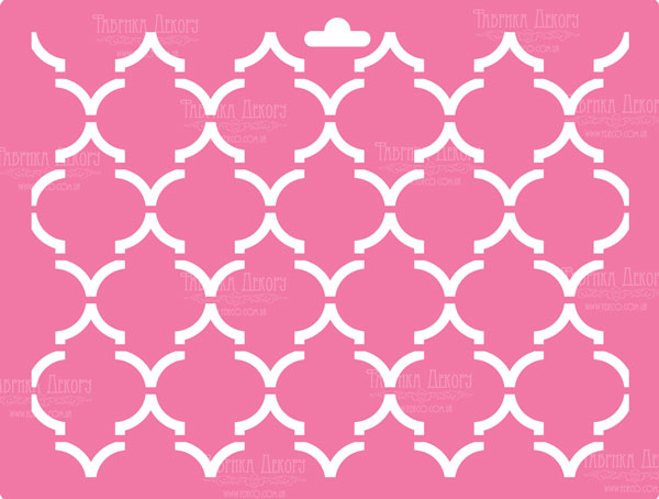 Stencil for decoration XL size (30*21cm), Moroccan lattice #117