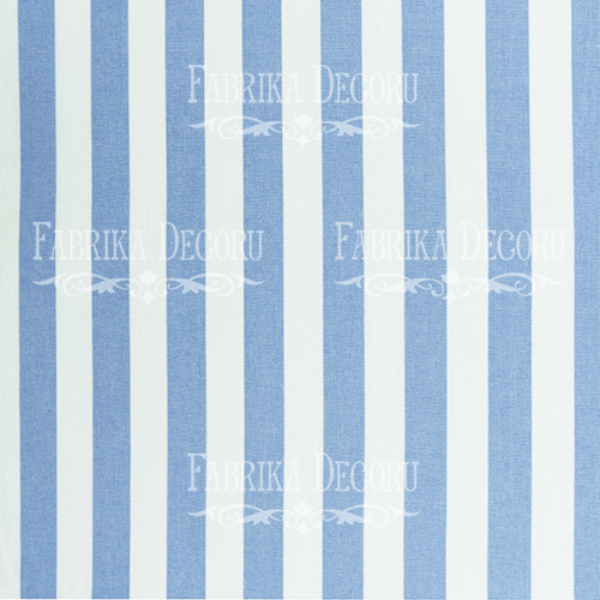 Fabric cut piece "White and blue stripes"